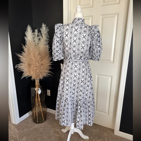 NWT INC International Concepts Cotton Eyelet Midi Dress 
size Large - Picture 8 of 12